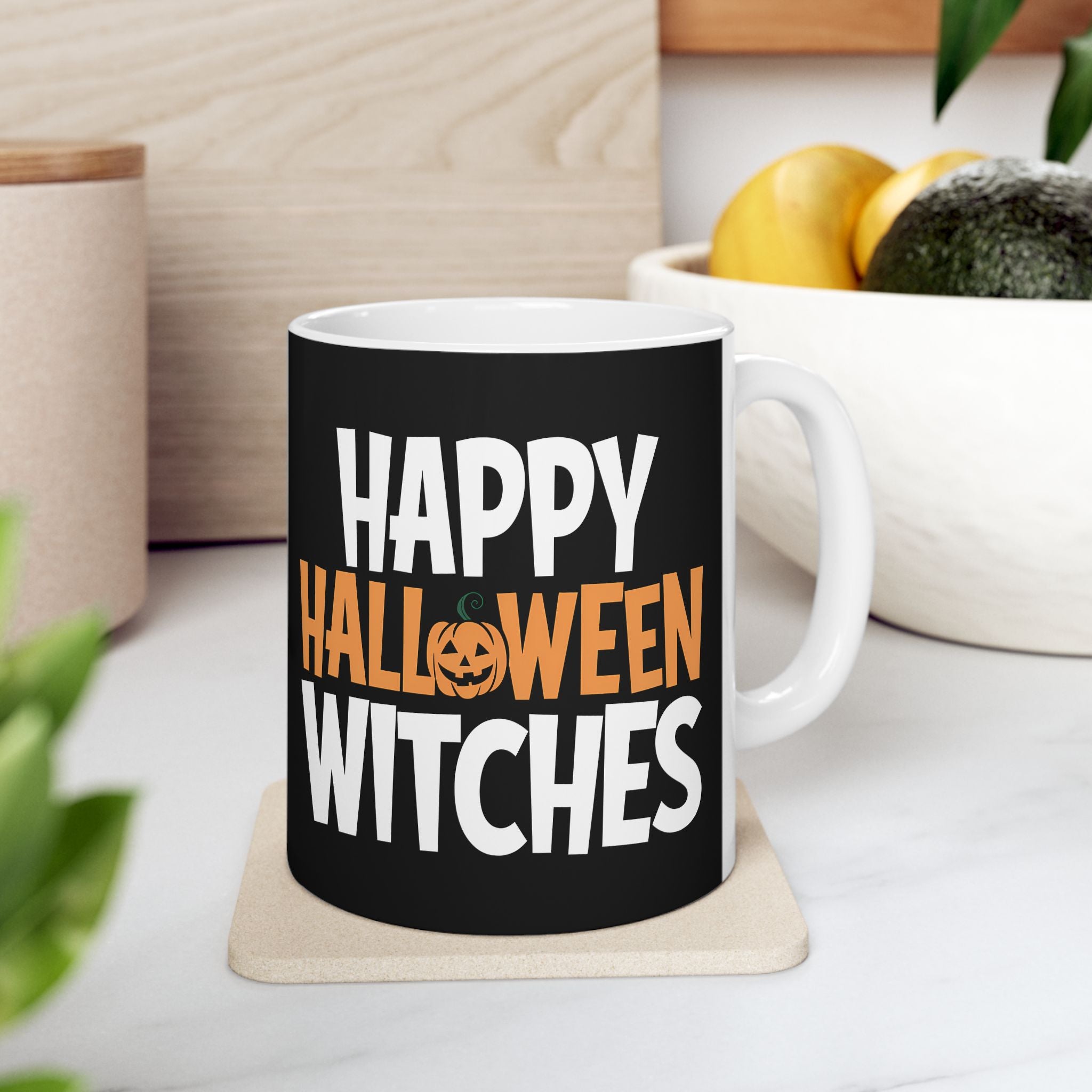 Happy Halloween Witches Mug | Witch Halloween Coffee Mug | Cute Halloween Coffee Mug 11oz Main image