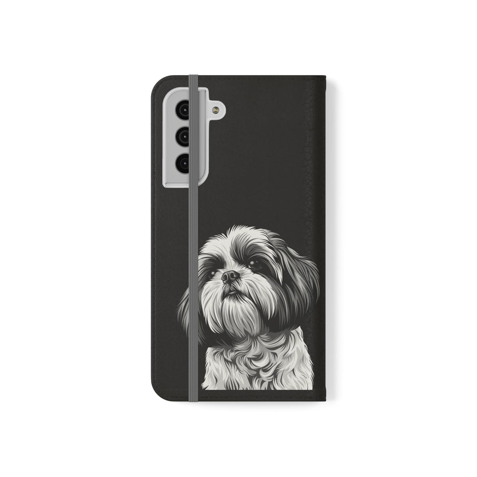 Shih Tzu Phone Case | Shih Tzu Wallet Phone Case | IPhone & Samsung Galaxy Shih Tzu Flip Cases