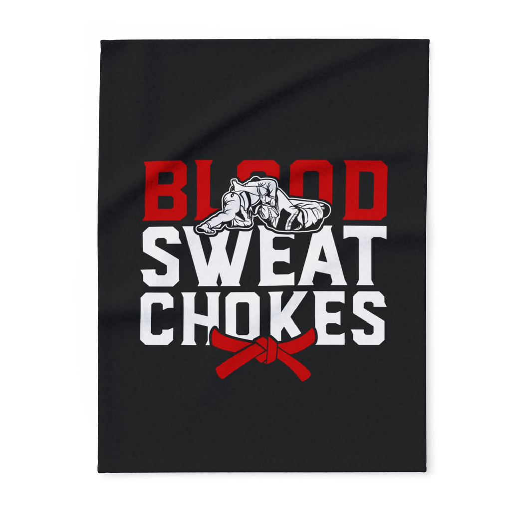 Brazilian Jiu Jitsu Blanket | Blood Sweat Chokes BJJ Arctic Fleece Blanket