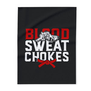 Brazilian Jiu Jitsu Blanket | Blood Sweat Chokes BJJ Arctic Fleece Blanket Brazilian Jiu Jitsu Blanket | Blood Sweat Chokes BJJ Arctic Fleece Blanket