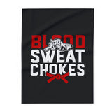 Brazilian Jiu Jitsu Blanket | Blood Sweat Chokes BJJ Arctic Fleece Blanket Brazilian Jiu Jitsu Blanket | Blood Sweat Chokes BJJ Arctic Fleece Blanket