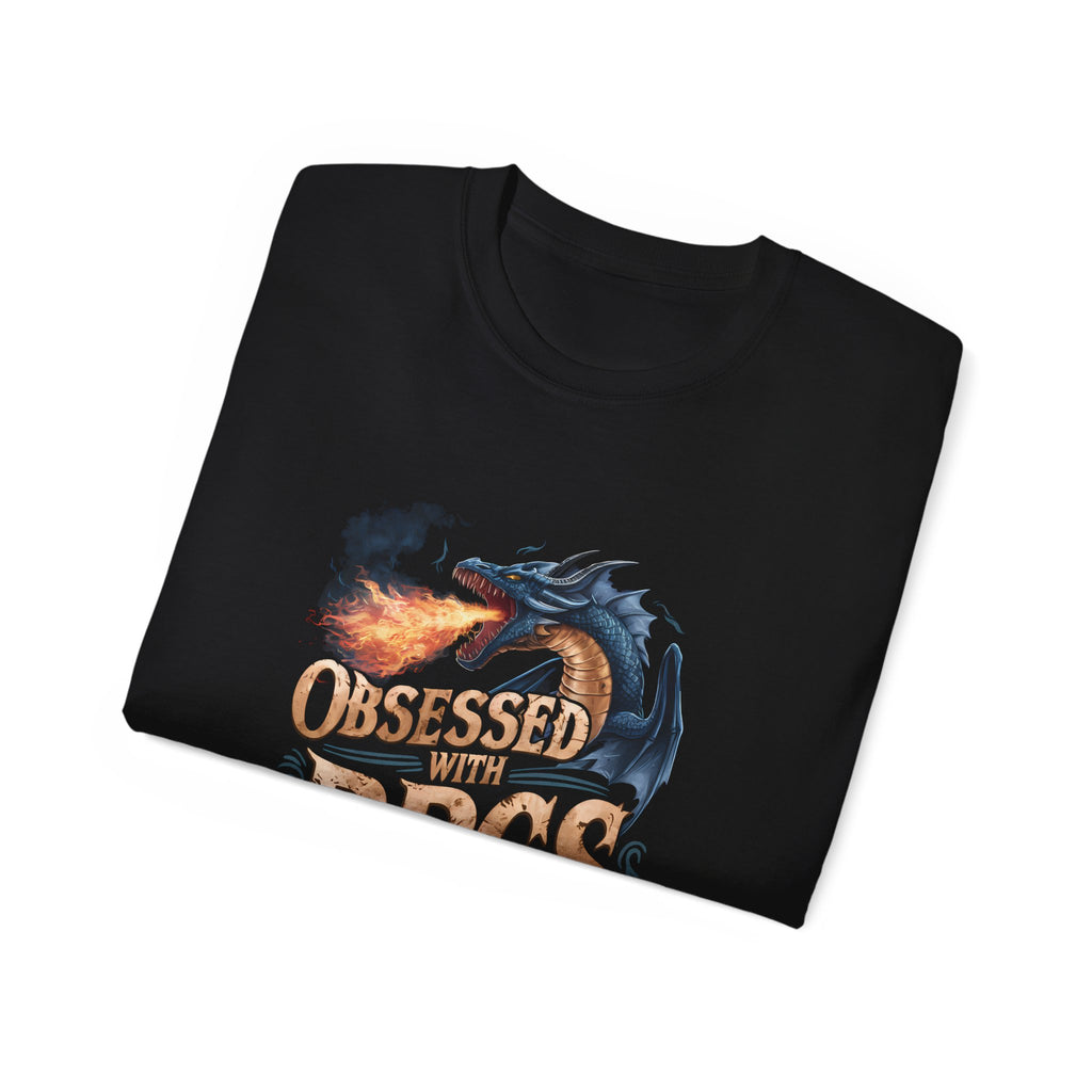 Obsessed With RPGs Shirt | Fantasy RPG Game Gift | Role Playing Game Merchandise | RPG Gifts | Fantasy Presents Unisex Shirts