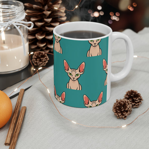 Sphynx Cat Mug | Sphynx Cat Gifts | Hairless Cat Sphynx Presents Cat Ceramic Mug 11oz