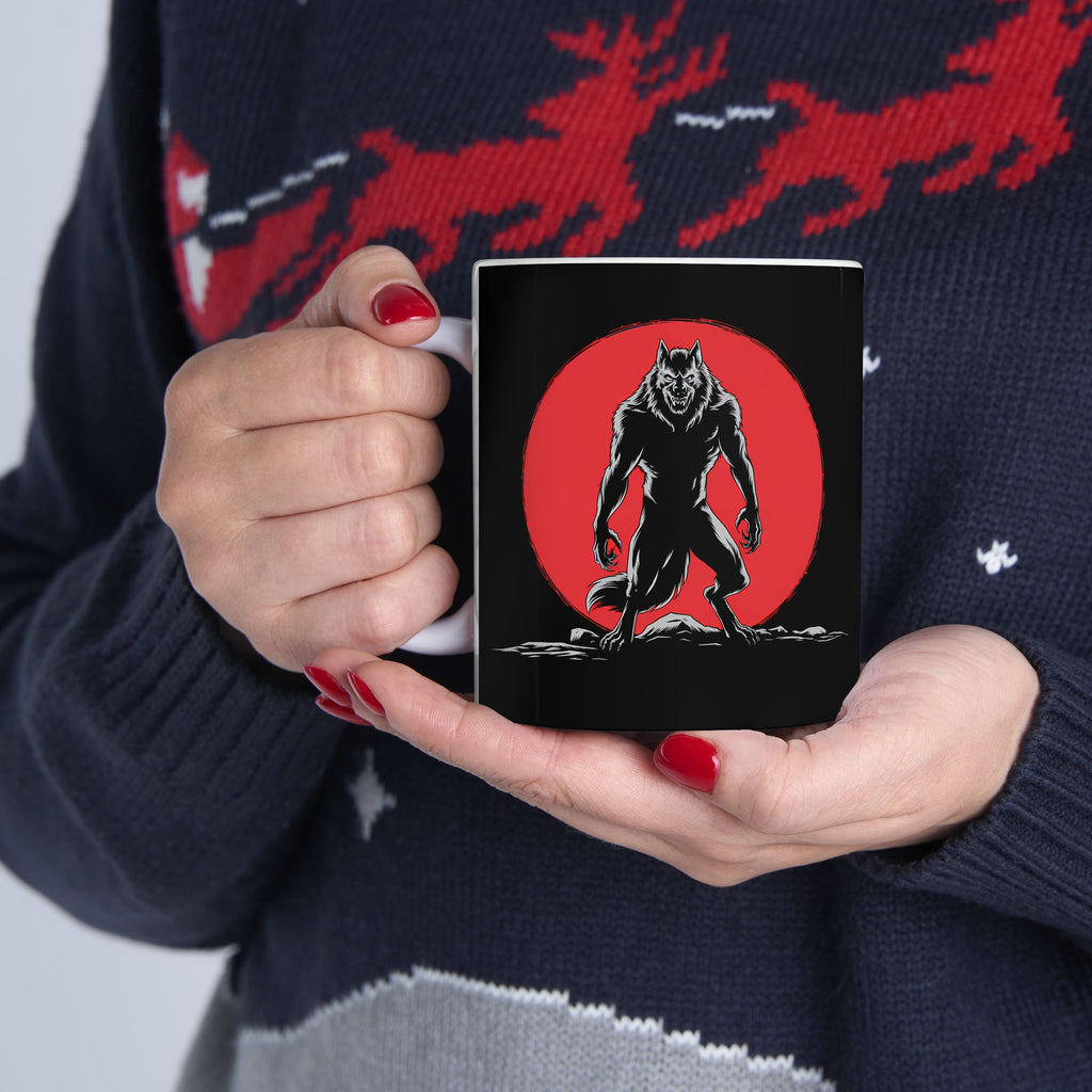 Werewolf Red Moon Mug