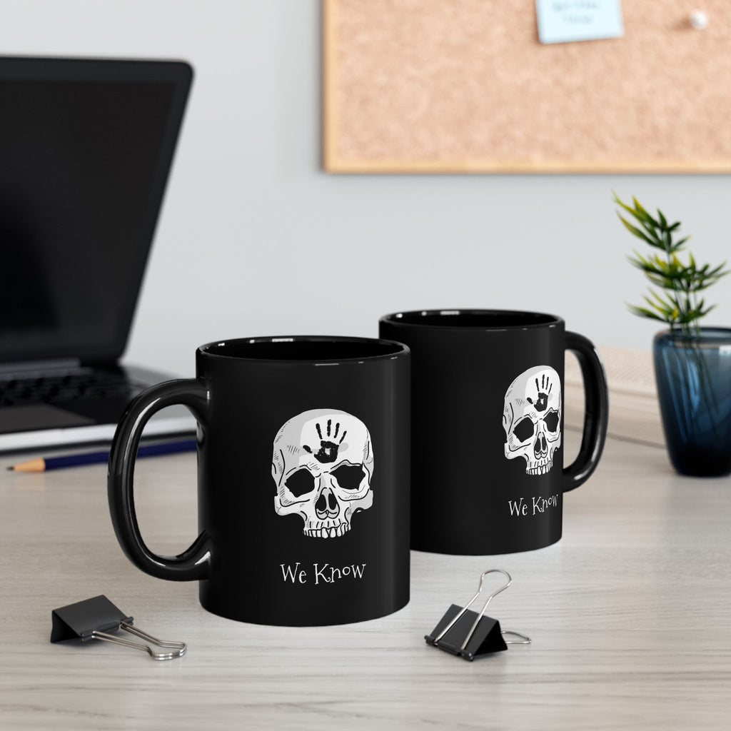 Dark Brotherhood We Know 11 oz Mug | Video Game Coffee Mug | Gaming RPG Video Game Black Mug (11oz & 15oz)