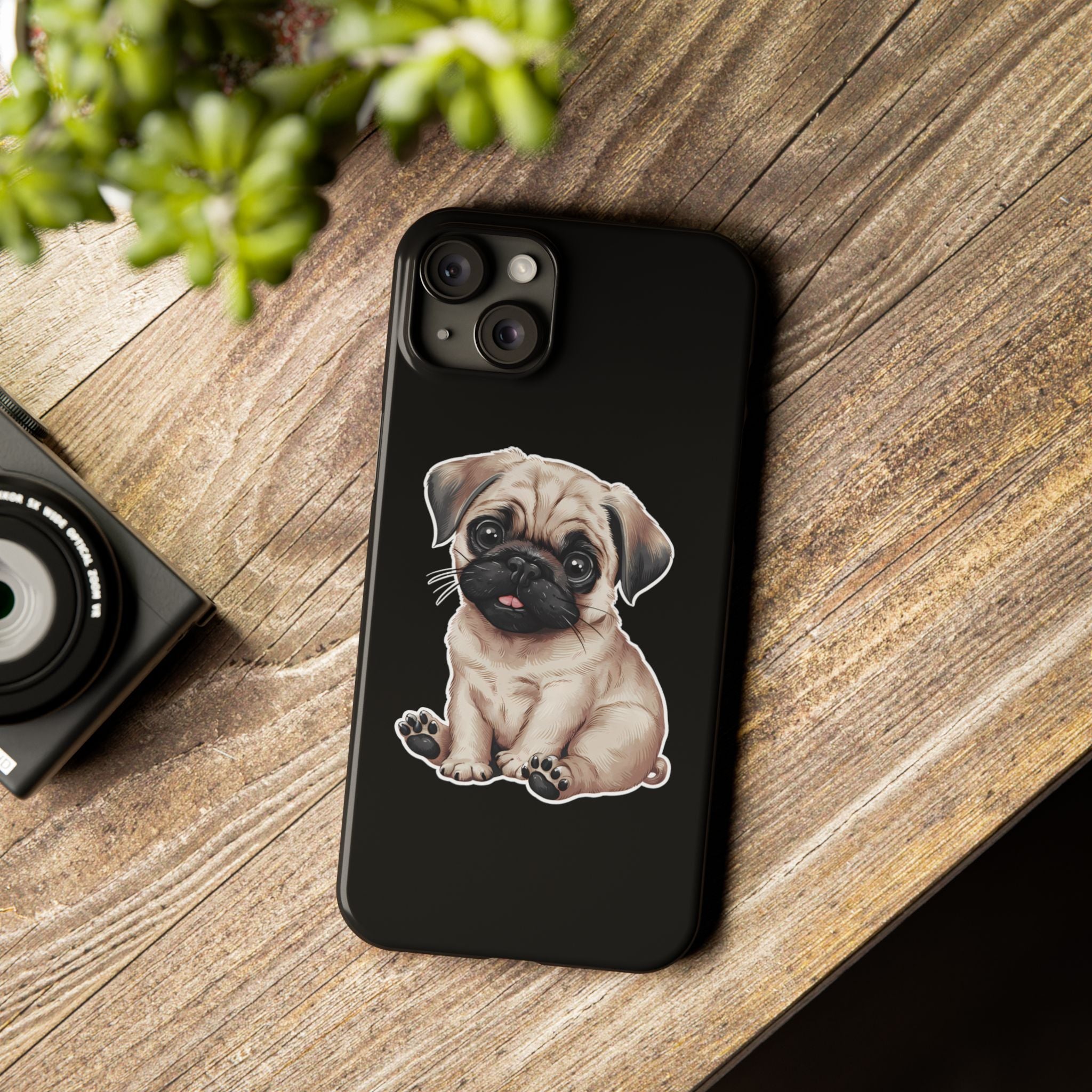 Premium Pug Puppy iPhone Case | Cute Pug Gifts Slim Phone Cases