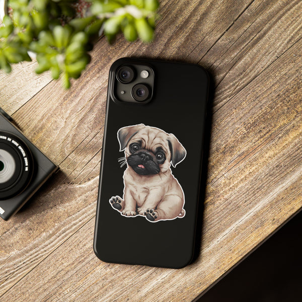 Premium Pug Puppy iPhone Case | Cute Pug Gifts Slim Phone Cases