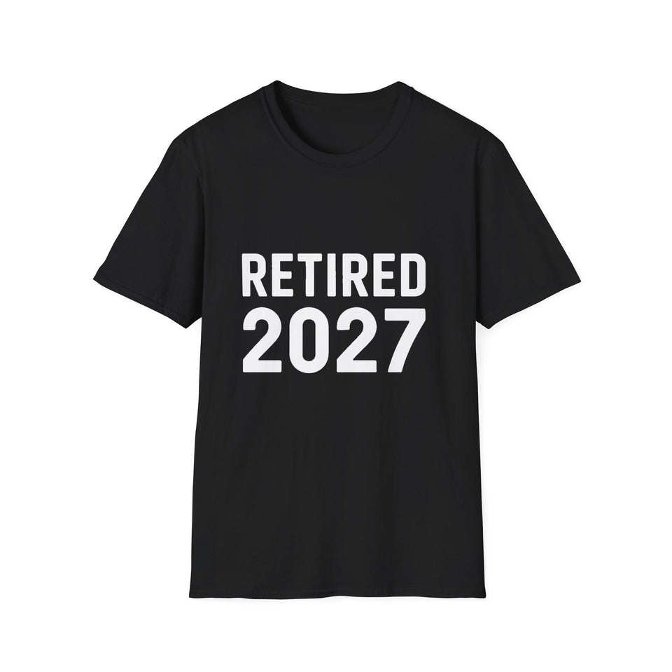 Retired 2027 Retirement Gift T-Shirt