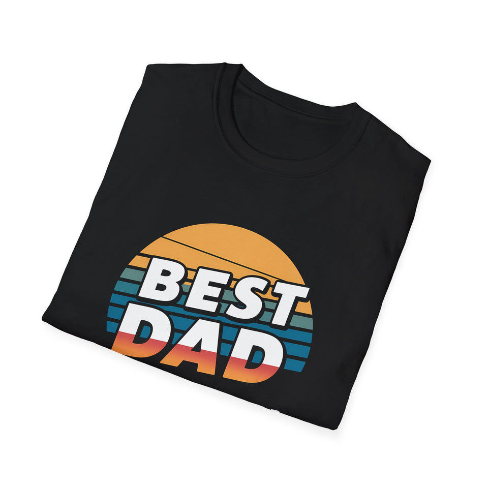 Best Dad By Par Golf Shirt | Funny Golf T Shirt | Father Golf Tee Shirt | Golf Unisex Softstyle T-Shirt 2
