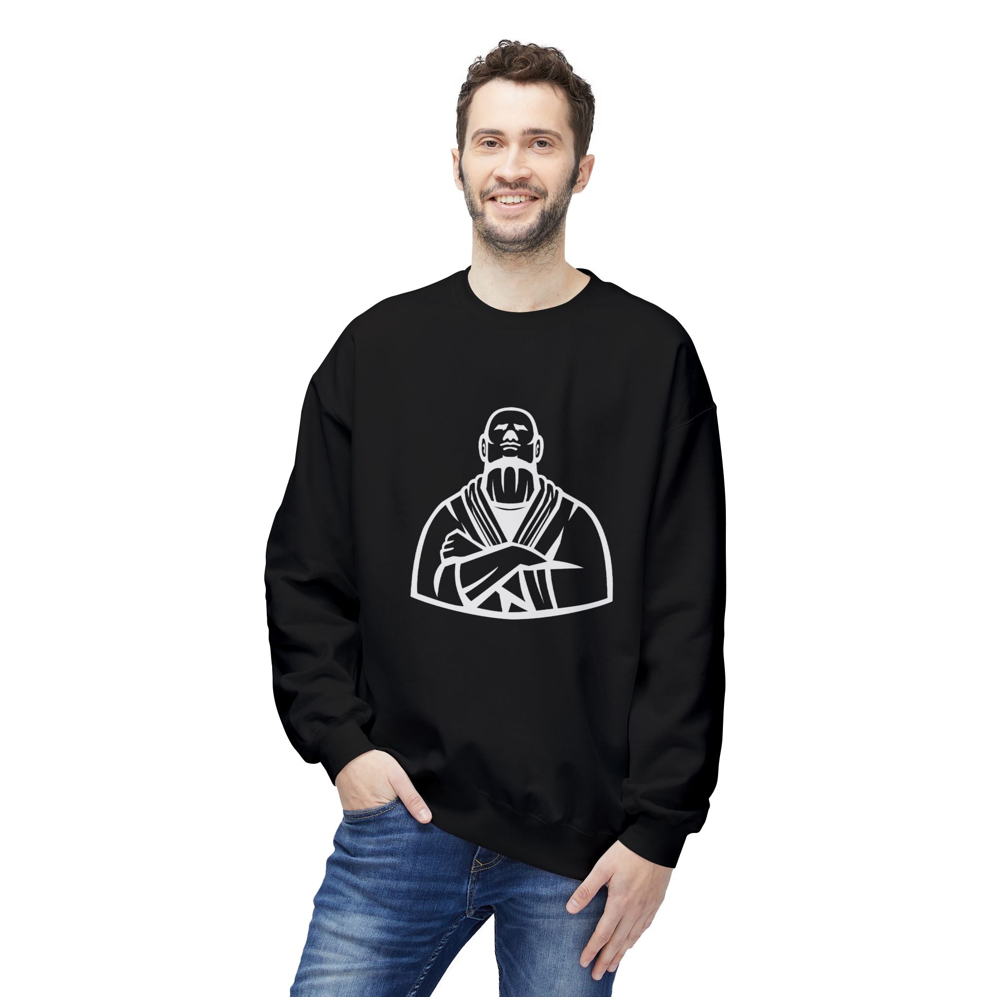 Brazilian Jiu Jitsu Master BJJ Unisex Midweight Softstyle Fleece Crewneck Sweatshirt Main image