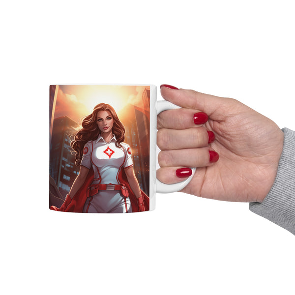 Superhero Nurse Mug | Nurse Gift | Future Nurse ICU Nurse Registered Nurse ER Nurse Pediatric Nurse Ceramic Mug 11oz