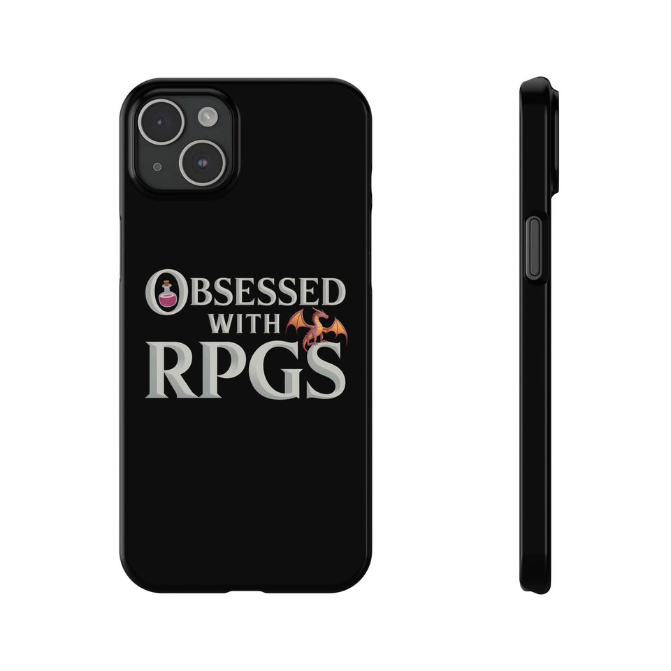 Premium Obsessed With RPGs iPhone Case | Fantasy Role Playing Game Slim Phone Cases