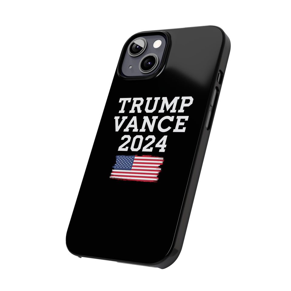 Premium Trump Vance 2024 iPhone Case | Donald Trump Gifts Slim Phone Cases