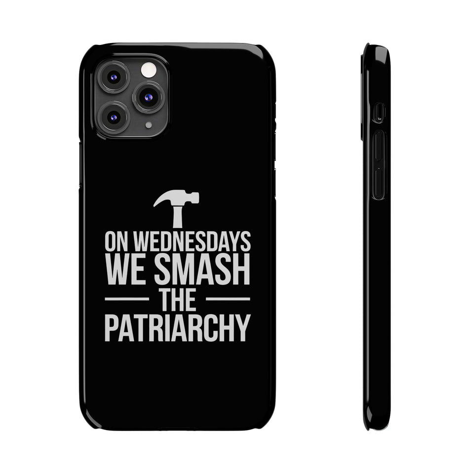 Premium On Wednesdays We Smash The Patriarchy iPhone Case | Feminist Gifts Slim Phone Cases
