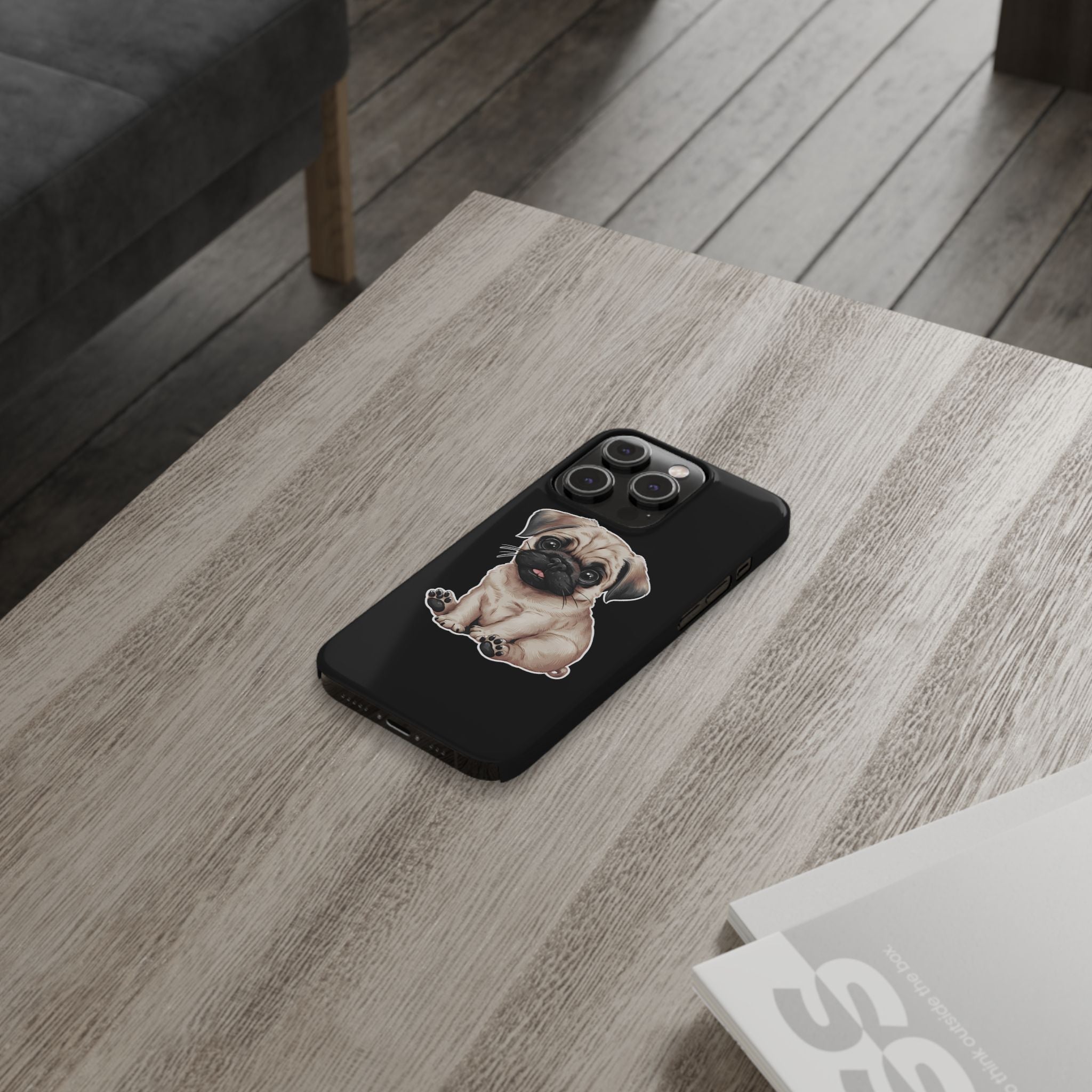 Premium Pug Puppy iPhone Case | Cute Pug Gifts Slim Phone Cases