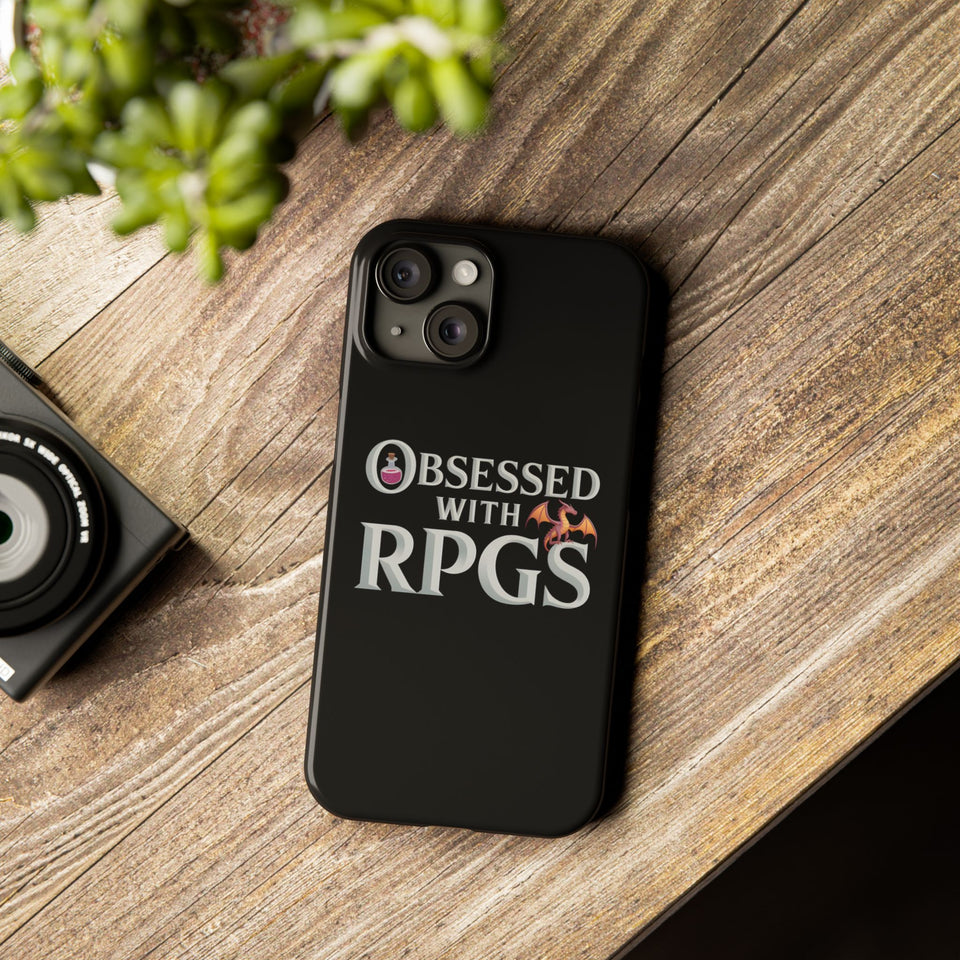 Premium Obsessed With RPGs iPhone Case | Fantasy Role Playing Game Slim Phone Cases