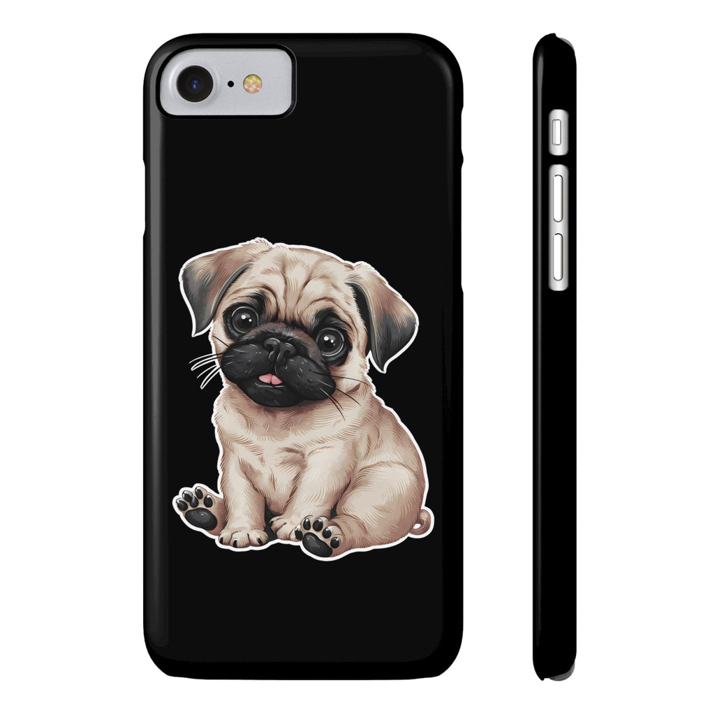 Premium Pug Puppy iPhone Case | Cute Pug Gifts Slim Phone Cases