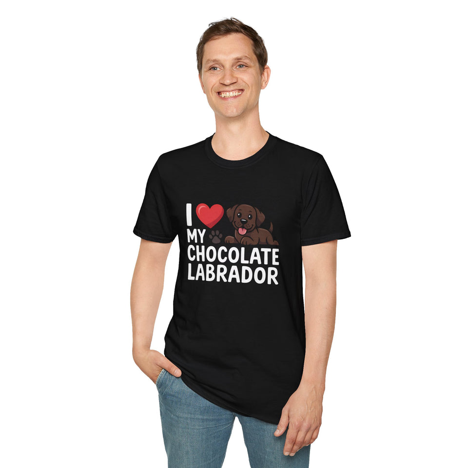 I Love My Chocolate Labrador T-Shirt - Chocolate Labrador 2 Shirt