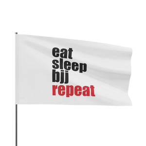 Brazilian Jiu Jitsu Eat Sleep BJJ Repeat Flag Banner | BJJ Flag Brazilian Jiu Jitsu Eat Sleep BJJ Repeat Flag Banner | BJJ Flag