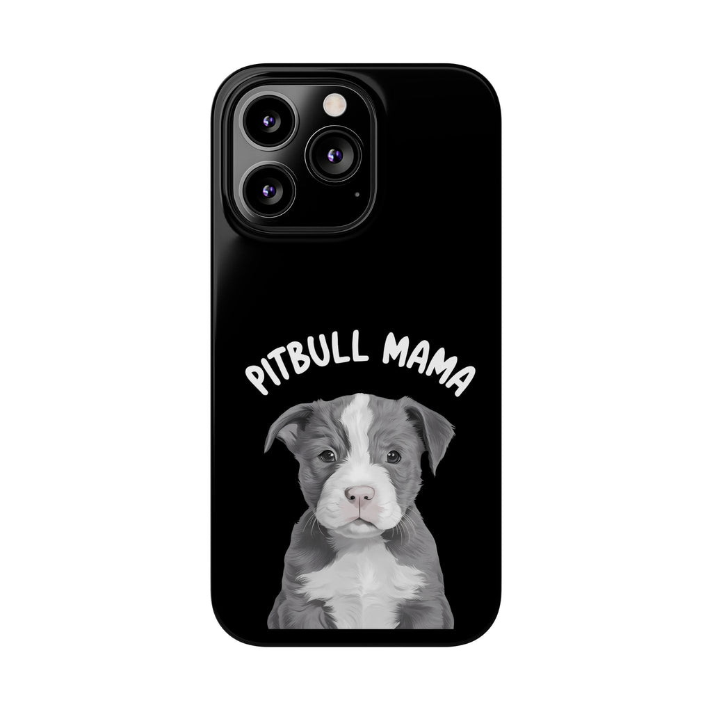 Premium Pitbull Mama iPhone Case | Pitbull Gifts Slim Phone Cases