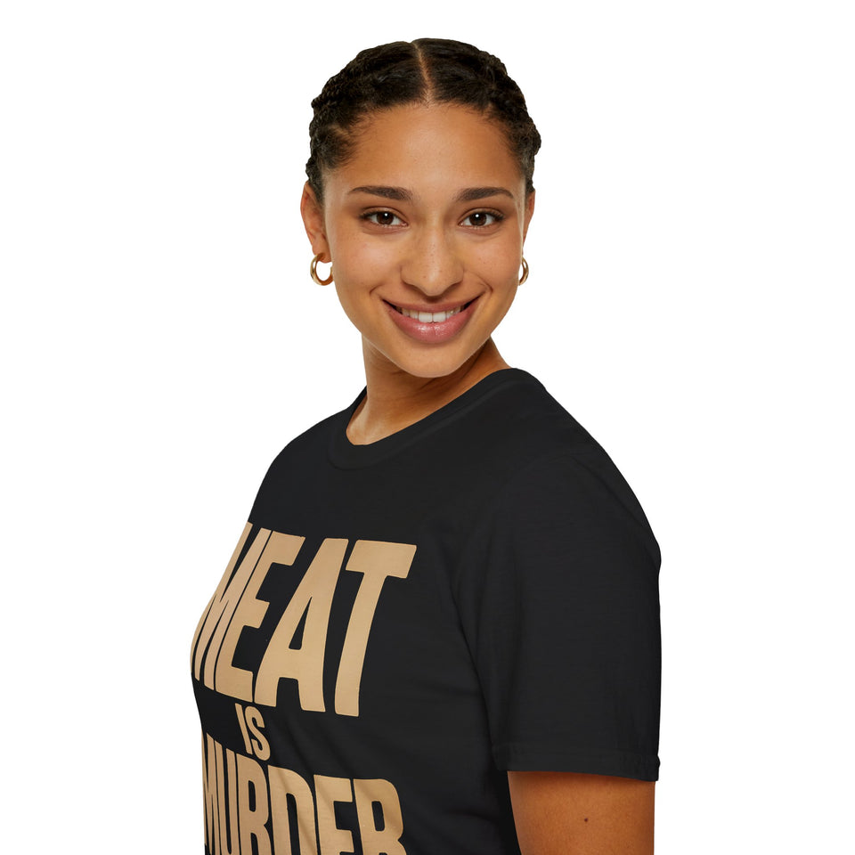 Vegan Meat Is Murder Shirt | Vegan Gift | Unisex Vegan Present T Shirt