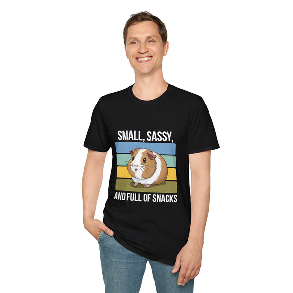 Guinea Pig T-Shirt - Small, Sassy, and Full of Snacks Cute Shirt 2