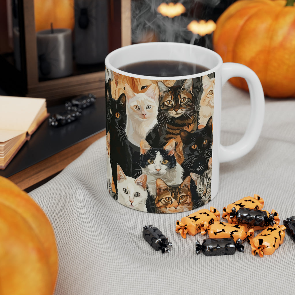 Cute Cats Mug | Cat Coffee Mug | Cute Cat Gift | Funny Cat Presents | Cat Mug 2 11oz