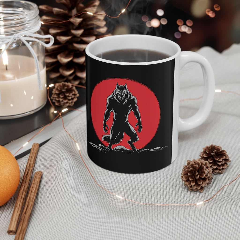 Werewolf Red Moon Mug