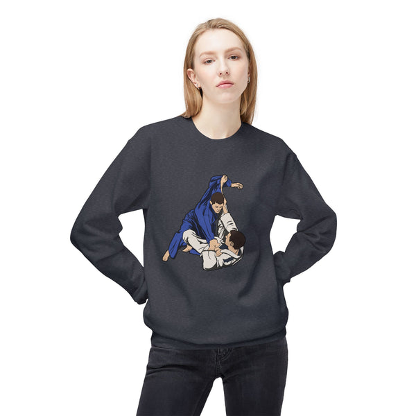 Brazilian Jiu Jitsu Rolling BJJ Unisex Midweight Softstyle Fleece Crewneck Sweatshirt