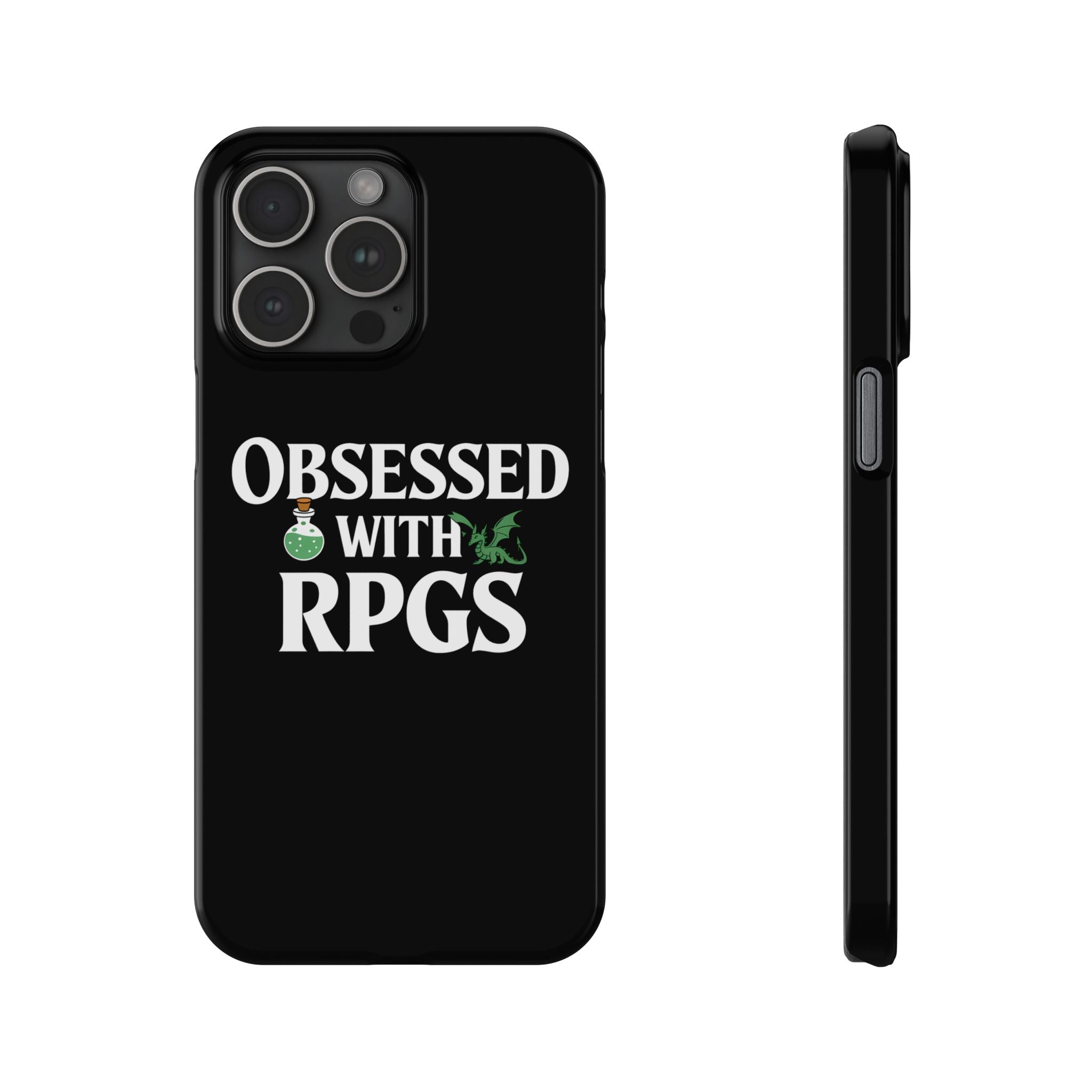 Premium Obsessed With RPGs iPhone Case | Role Playing Game Slim Phone Cases