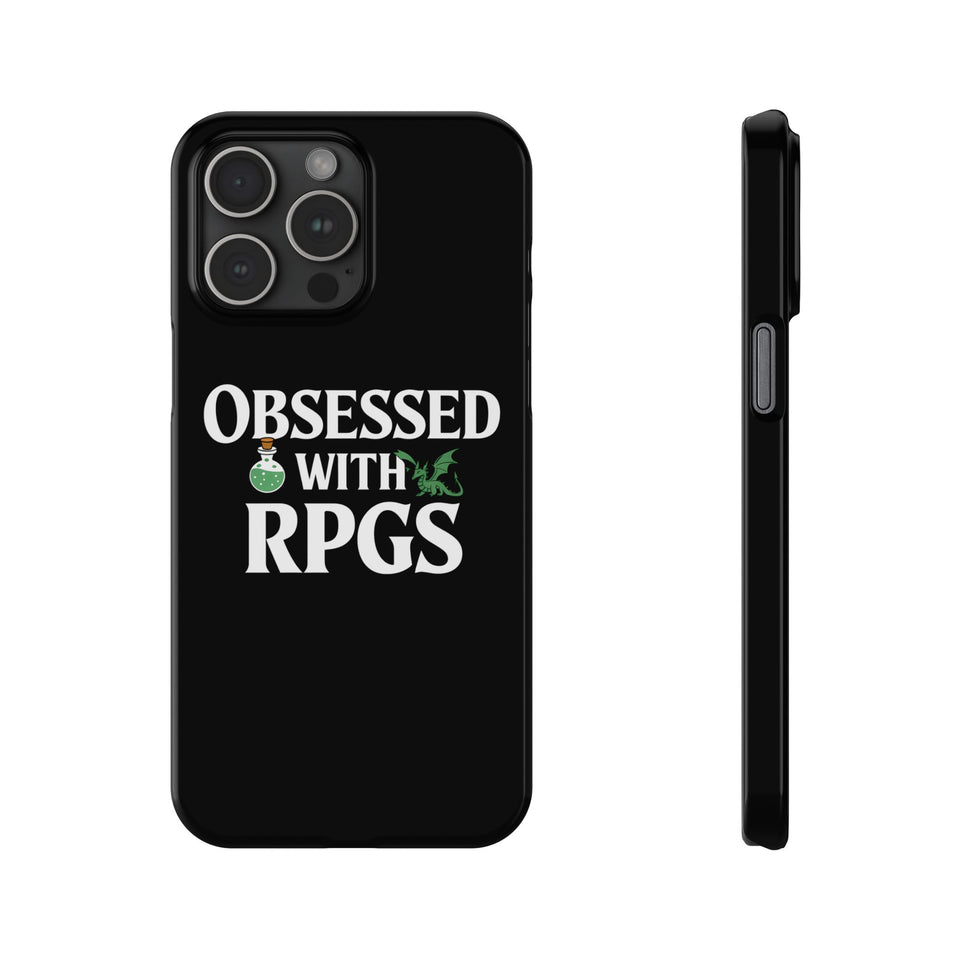 Premium Obsessed With RPGs iPhone Case | Role Playing Game Slim Phone Cases