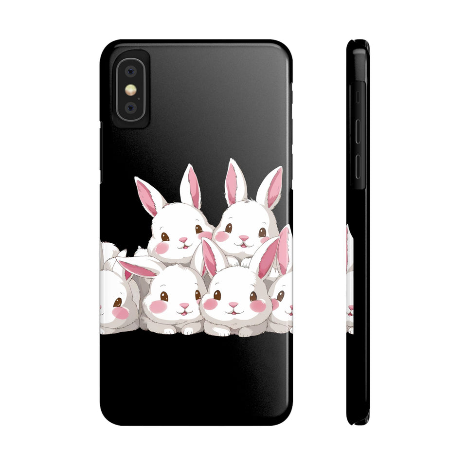 Premium Cute Rabbit iPhone Case | Rabbit Gifts Slim Phone Cases