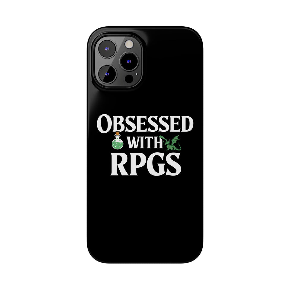 Premium Obsessed With RPGs iPhone Case | Role Playing Game Slim Phone Cases