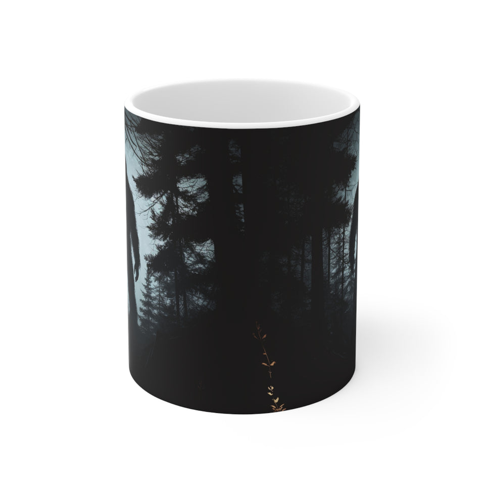 Bigfoot Mug | Bigfoot Gift | Sasquatch Abominable Snowman Ceramic Mug 11oz