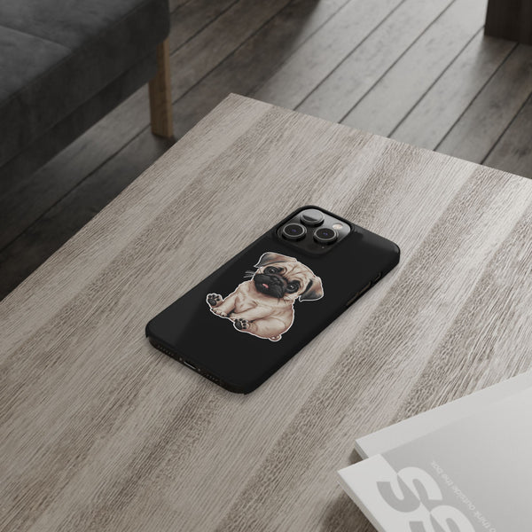 Premium Pug Puppy iPhone Case | Cute Pug Gifts Slim Phone Cases