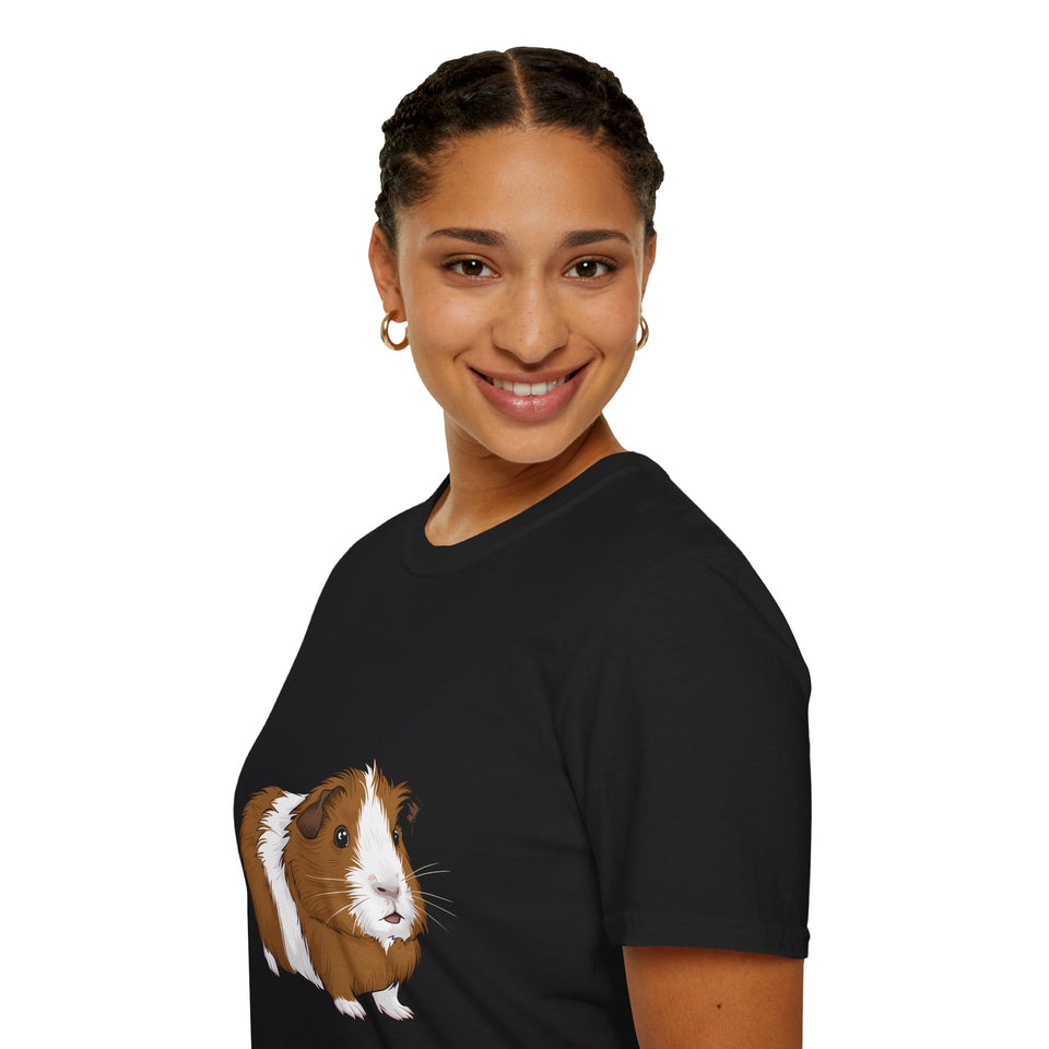 Guinea Pig T-Shirt - Cute Guinea Pig Unisex Softstyle Tee