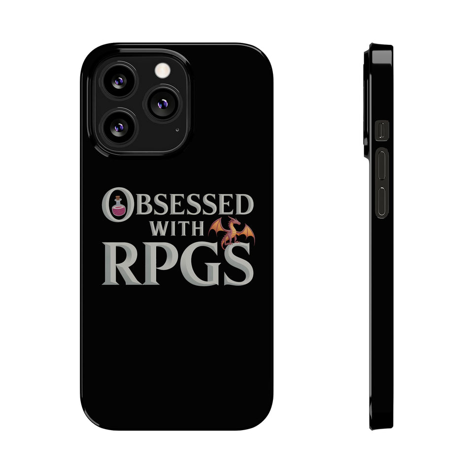 Premium Obsessed With RPGs iPhone Case | Fantasy Role Playing Game Slim Phone Cases