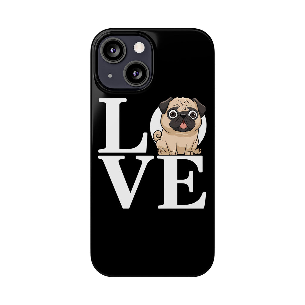 Love Pugs Slim iPhone Case | Cute Pug iPhone Case