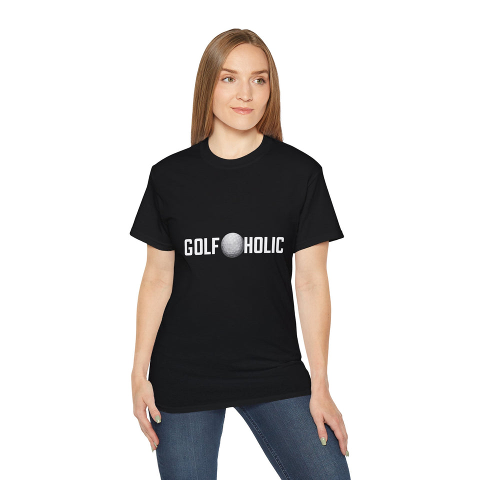Golfaholic Golf Shirt | Golf Gift | Golf Merchandise | Golf Gifts | Golf Presents Unisex T-Shirt