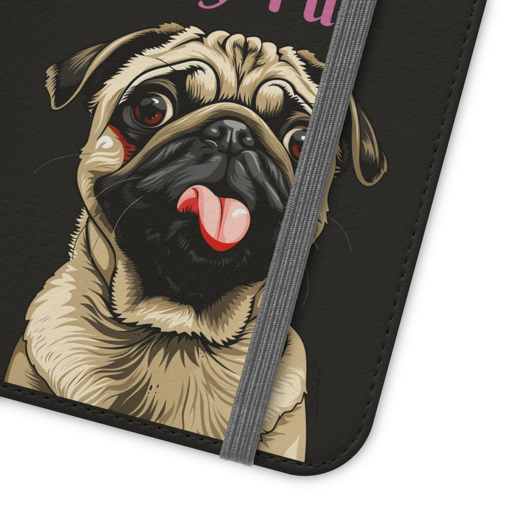 Pug Phone Case | I Love My Pug Wallet Phone Case | IPhone & Samsung Galaxy Pug Flip Cases