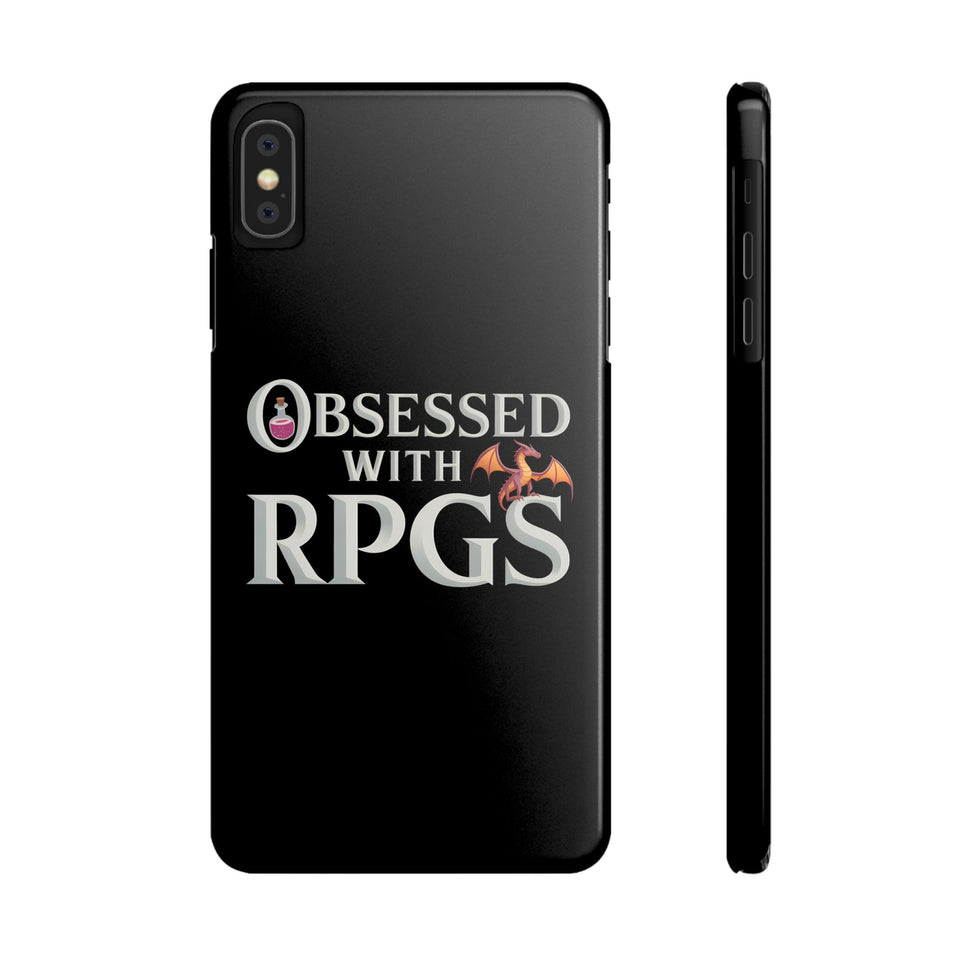 Premium Obsessed With RPGs iPhone Case | Fantasy Role Playing Game Slim Phone Cases