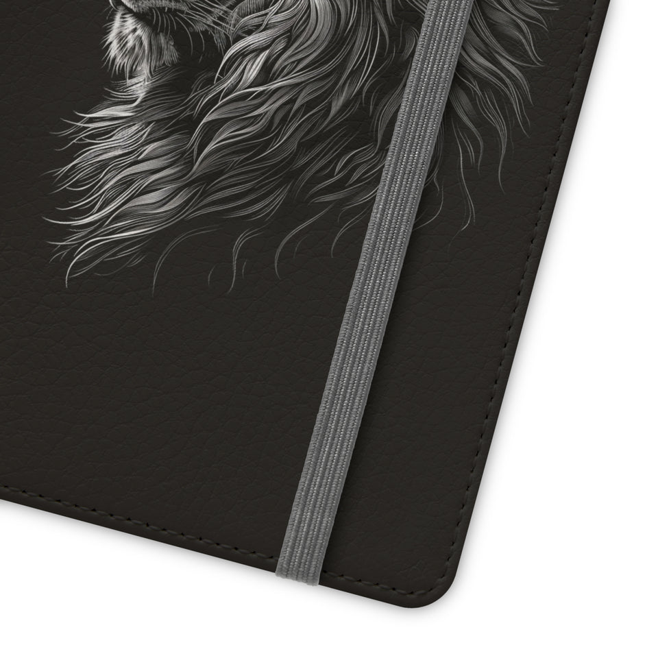 Lion Phone Case | Lion Wallet Phone Case Gifts | IPhone & Samsung Galaxy Lion Flip Cases