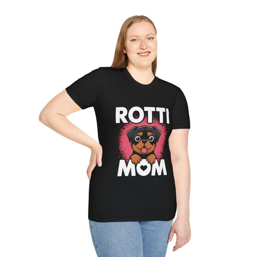 Rottie Mom Rottweiler Dog Mama Mom Unisex T-Shirt