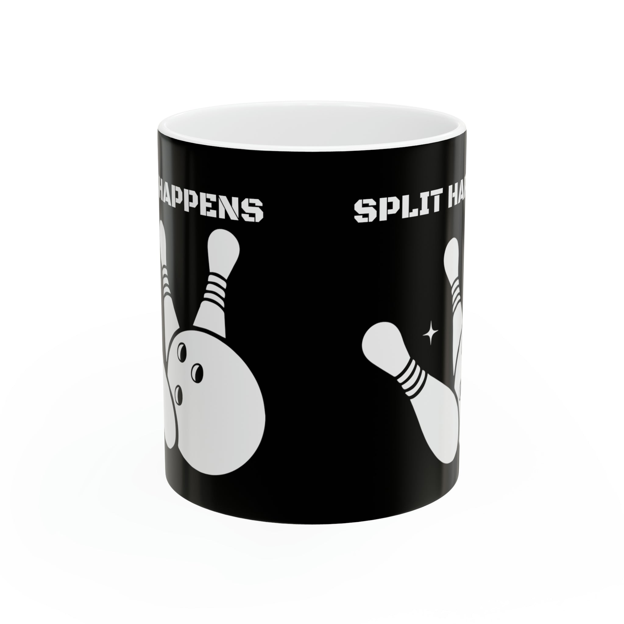 Funny Bowling Mug | Split Happens Bowling Coffee Mug | Bowling Gifts | Funny Bowling Presents | Bowling Mug 11oz Secondary image