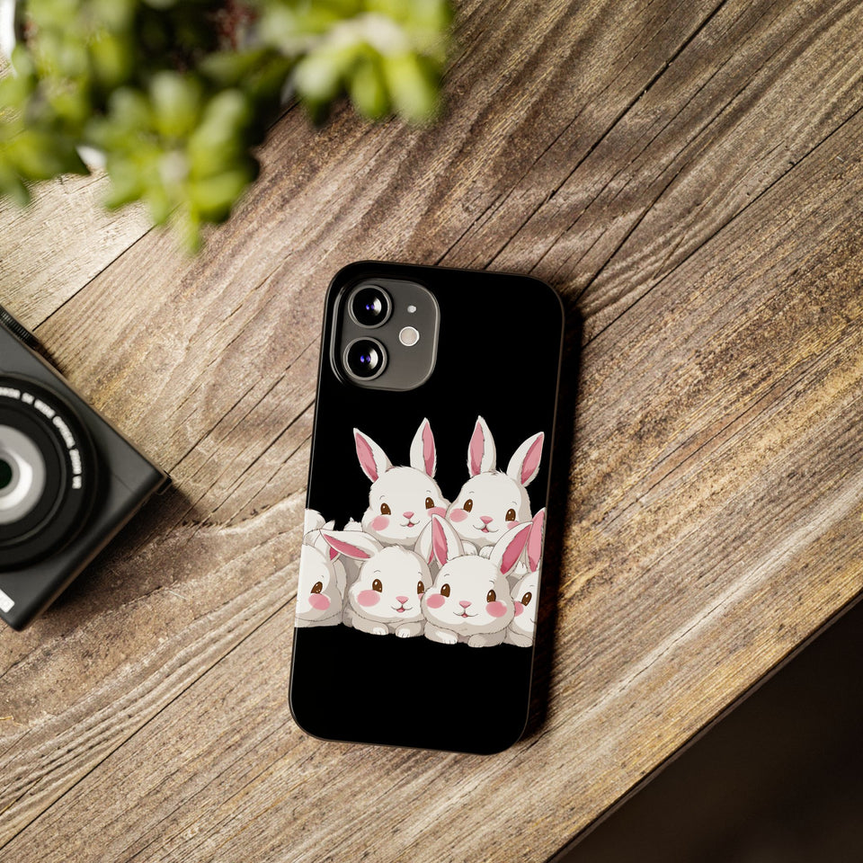 Premium Cute Rabbit iPhone Case | Rabbit Gifts Slim Phone Cases