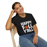 Happy Fall Yall Autumn - Unisex Softstyle T-Shirt Happy Fall Yall Autumn - Unisex Softstyle T-Shirt