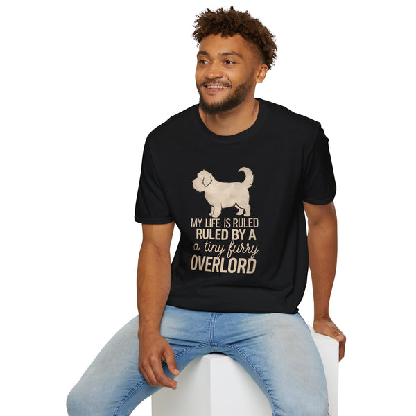Dog Lover Unisex T-Shirt - My Life Is Ruled By A Tiny Furry Overlord Shirt