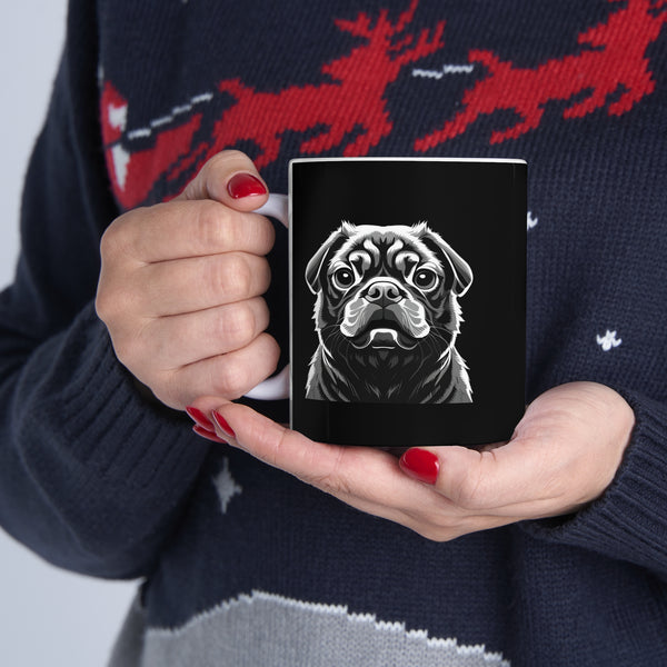 Pug Mug | Pug Gift | Pug Ceramic Mug 11oz