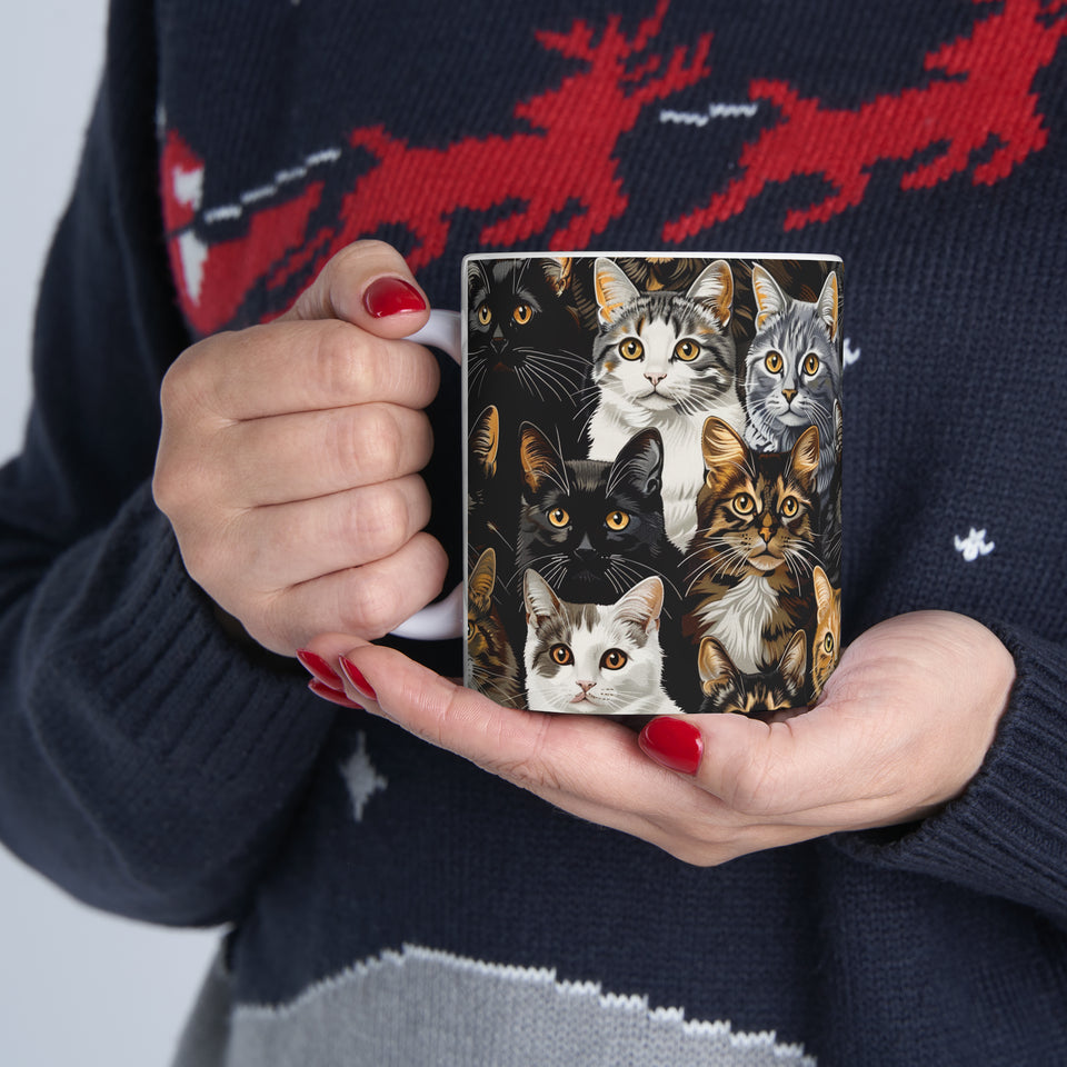 Cute Cats Mug | Cat Coffee Mug | Cute Cat Gift | Funny Cat Presents | Cat Mug 1 11oz