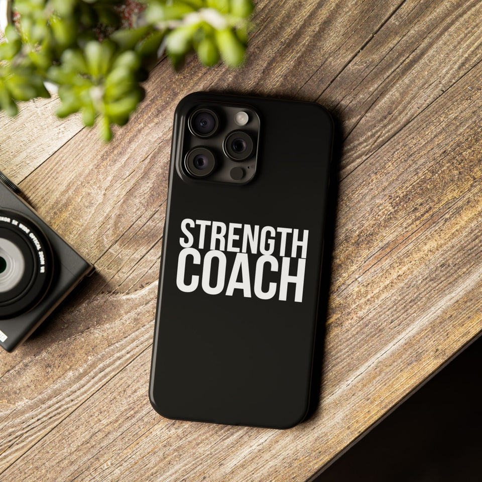 Premium Strength Coach iPhone Case | Strength Coach Gifts Slim Phone Cases
